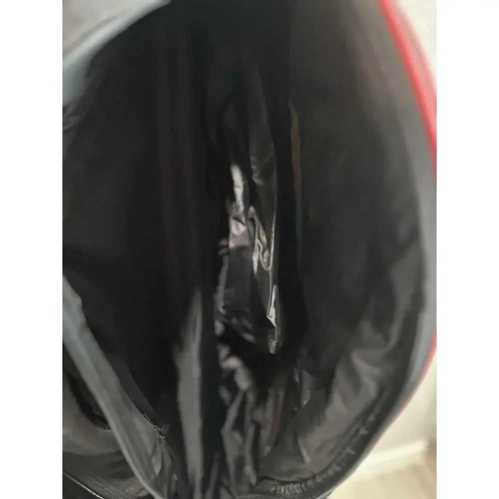 Nike Tennis Racquet Bag Backpack Black Red White Dual Strap BA2421 Swoosh Court
